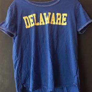 University of Delaware blue T-shirt